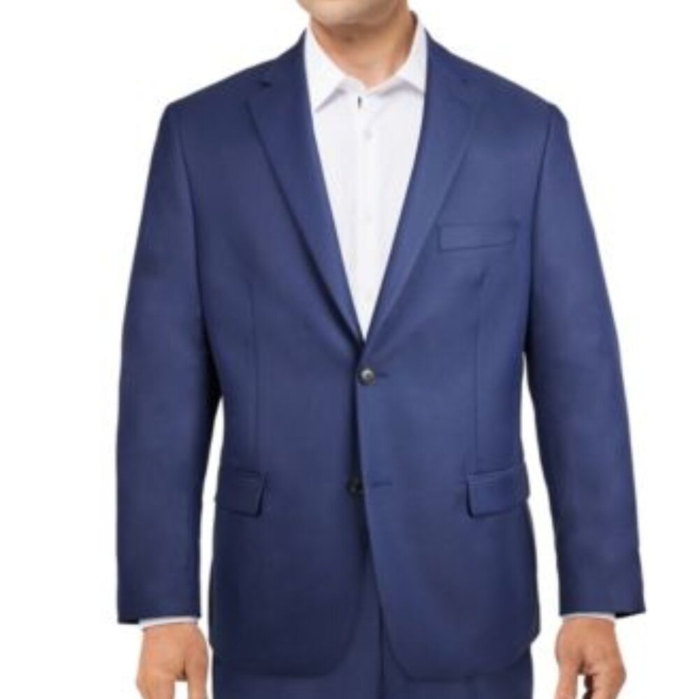 Alfani Mens Classic-Fit Stretch Blac Blue 44R